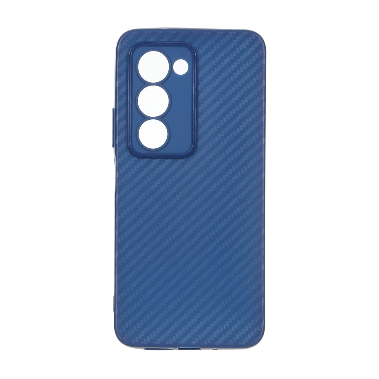 قاب ژله ای هاشور محافظ لنزدار Xiaomi Redmi 15 4G - سرمه ای